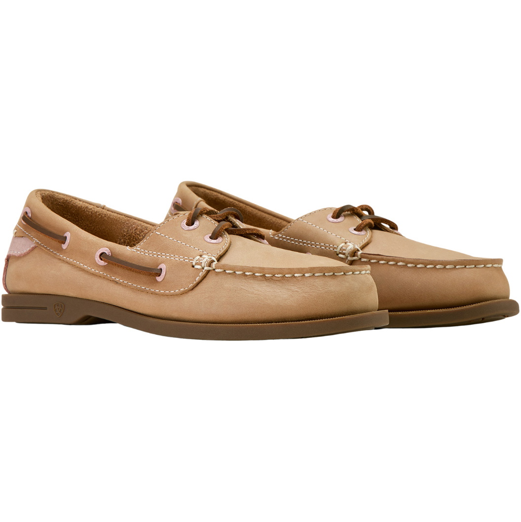 2025 Ariat Womens Antigua Boat Shoe 10061188 - Natural Tan